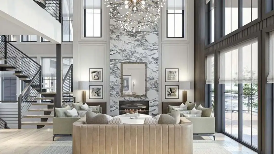 Furnished interior view inside a new home in , Marble Falls (Image 4). Furnished interior view inside a new home in , Marble Falls (Image 4).