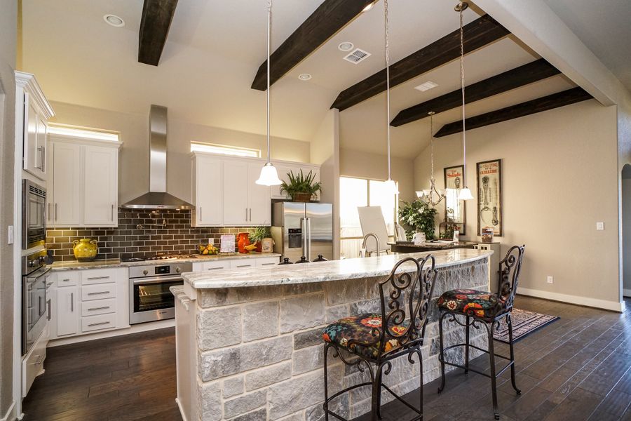 Representative furnished interior of a home built from the The Scottsdale 5000 by Whitestone Custom Homes in Johnson Ranch, Bulverde (Image 11).