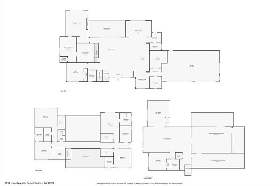2D floor plan layout of this home in , Atlanta, GA (Image 4).