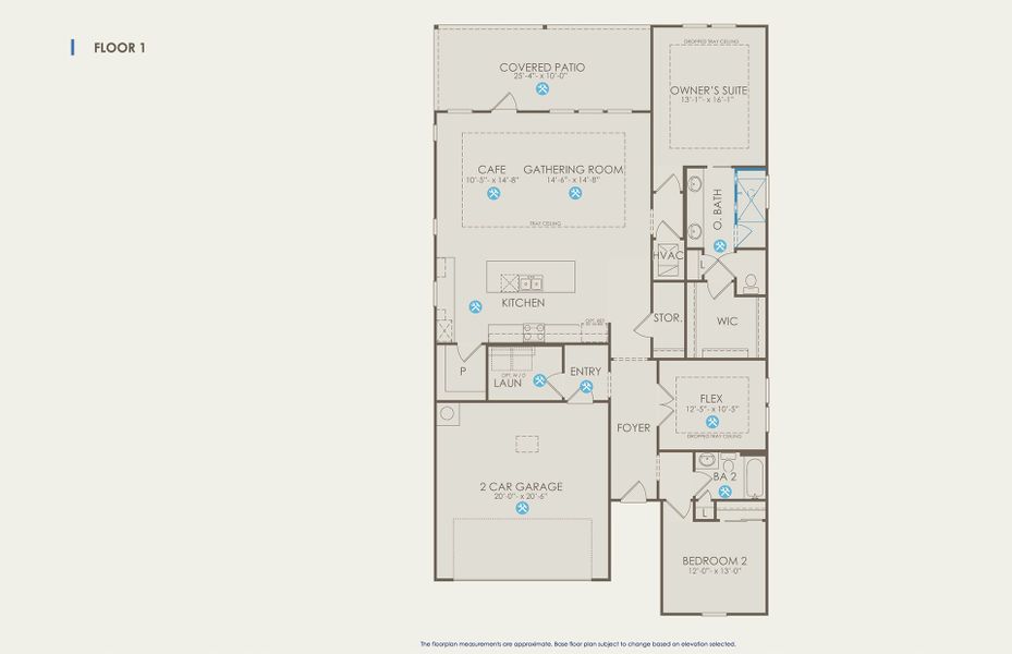 Palmary Floor Plan, Quick Move-In Home, Floor 1