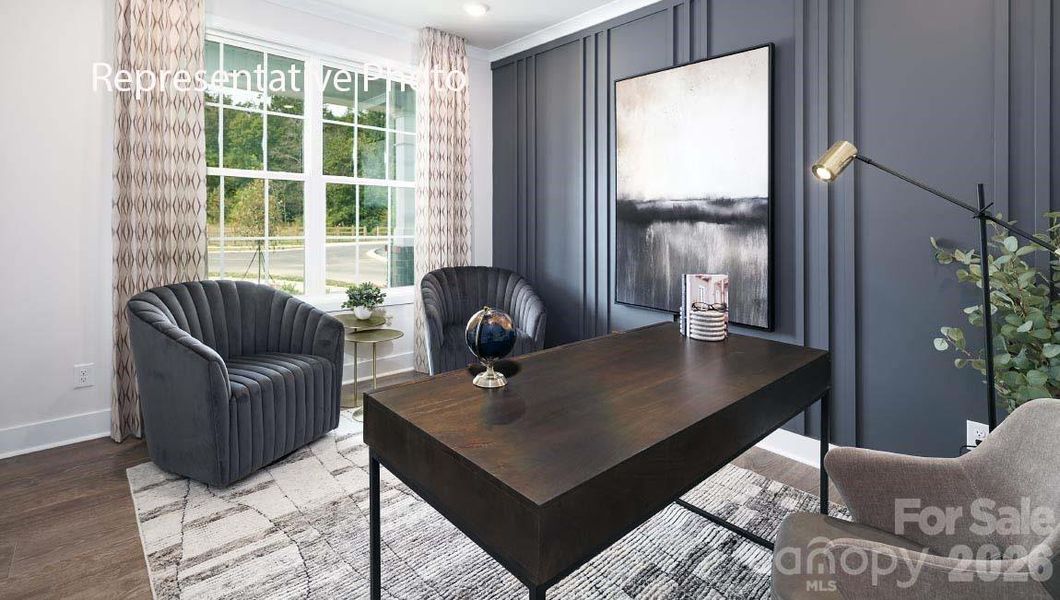 Furnished interior view inside a new home in Sanctuary at Southgate, Indian Trail (Image 12).