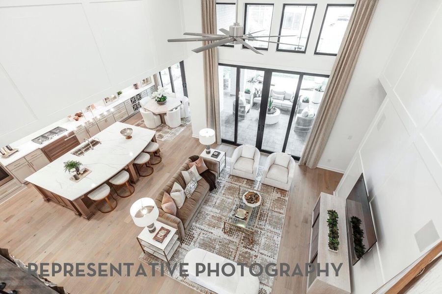 Furnished interior view inside a new home in Elyson, Katy (Image 10).