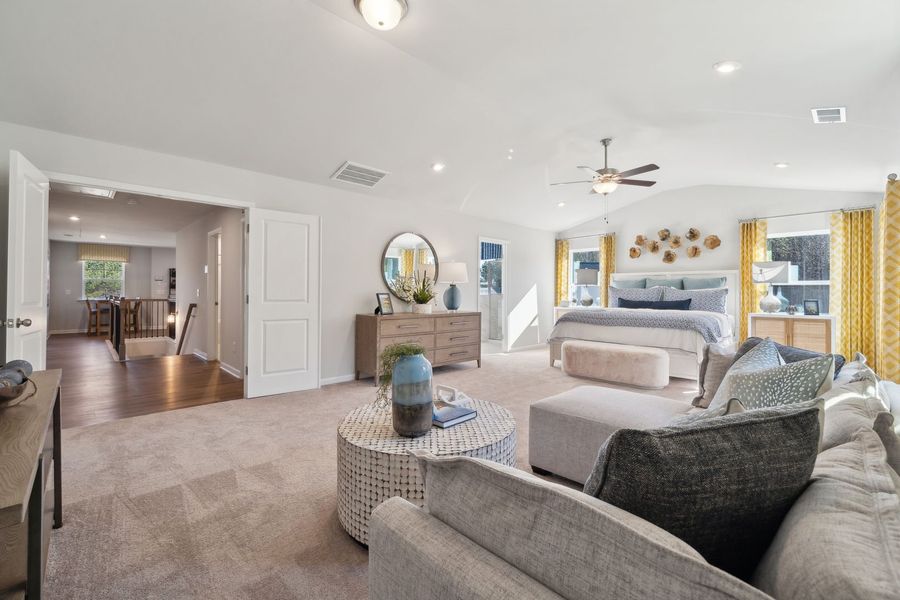 Furnished interior view inside a new home in Fallbrook Single Family Homes, Indian Trail (Image 24). Furnished interior view inside a new home in Fallbrook Single Family Homes, Indian Trail (Image 24).