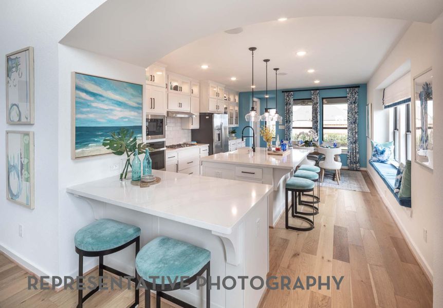 Furnished interior view inside a new home in Santa Rita Ranch, Liberty Hill (Image 31).