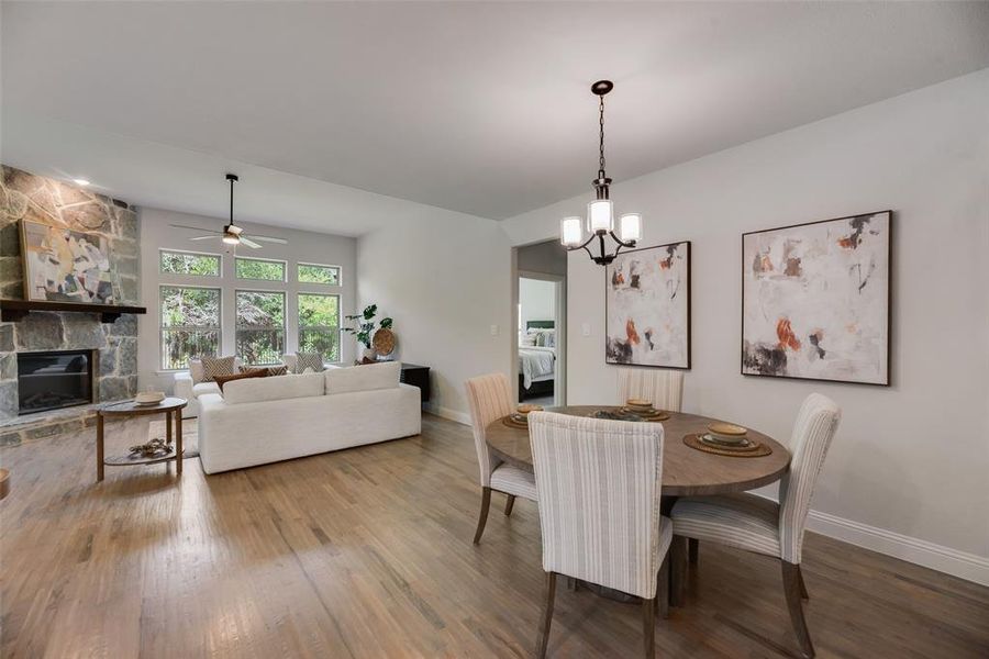 Furnished interior view inside a new home in , Royse City (Image 4). Furnished interior view inside a new home in , Royse City (Image 4).