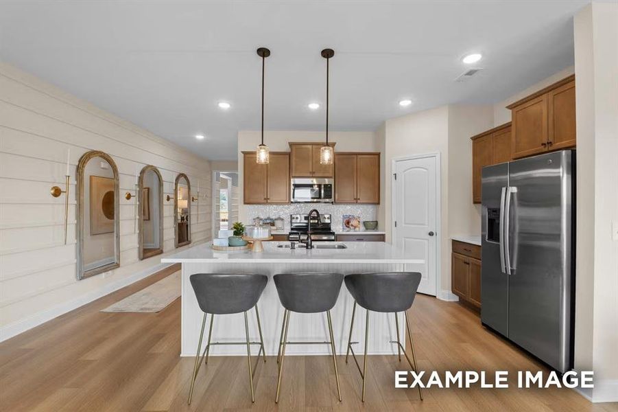Furnished interior view inside a new home in Mercer Meadows, Royse City (Image 5).