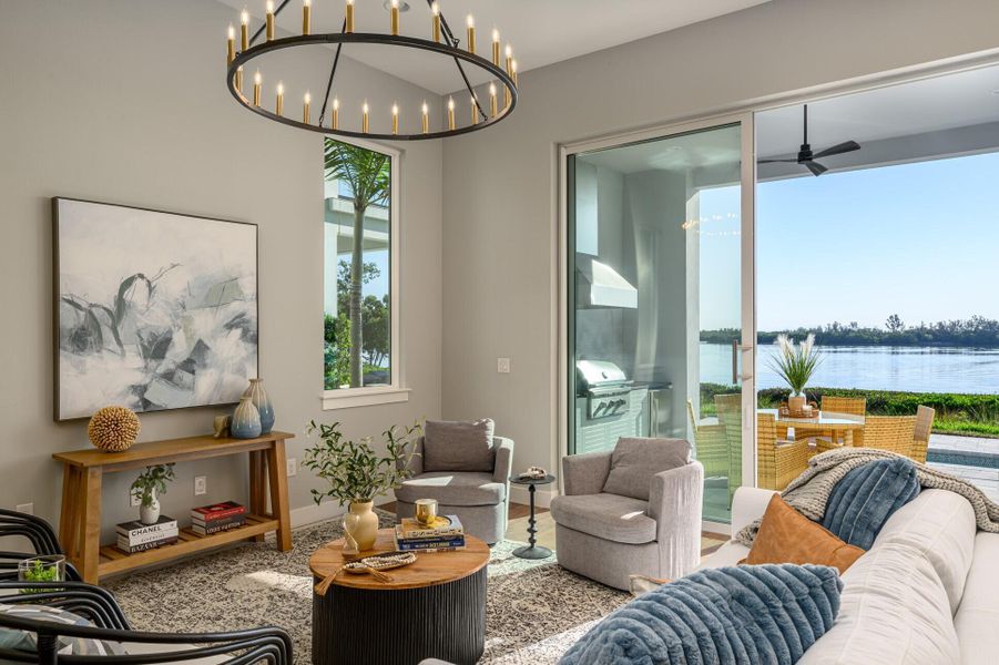 Furnished interior view inside a new home in , Vero Beach (Image 9).