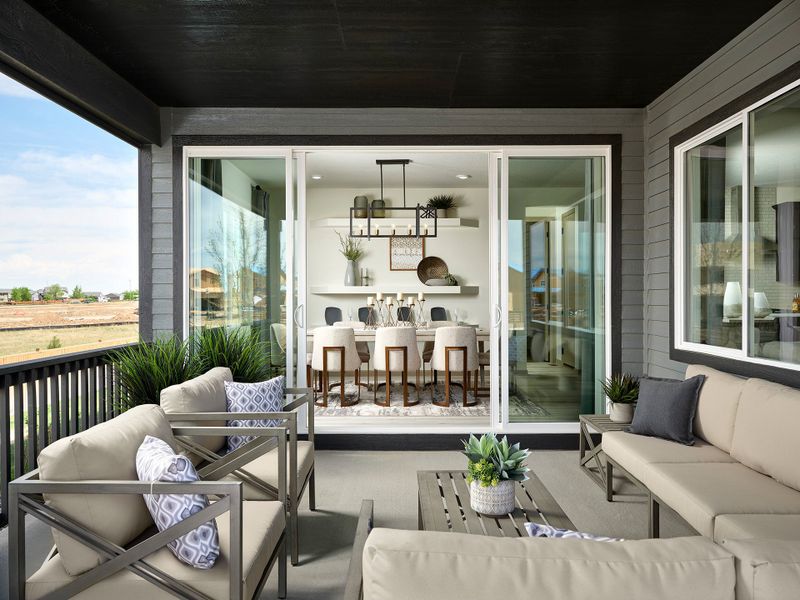 Furnished interior view inside a new home in Reunion Ridge, Commerce City (Image 8). Furnished interior view inside a new home in Reunion Ridge, Commerce City (Image 8).