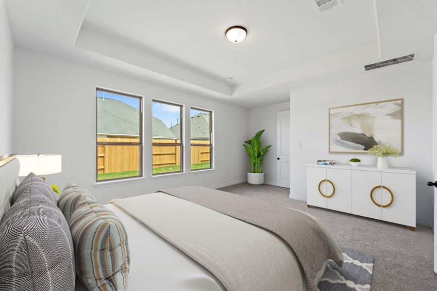 Furnished interior view inside a new home in Oakwood Estates, Waller (Image 9).