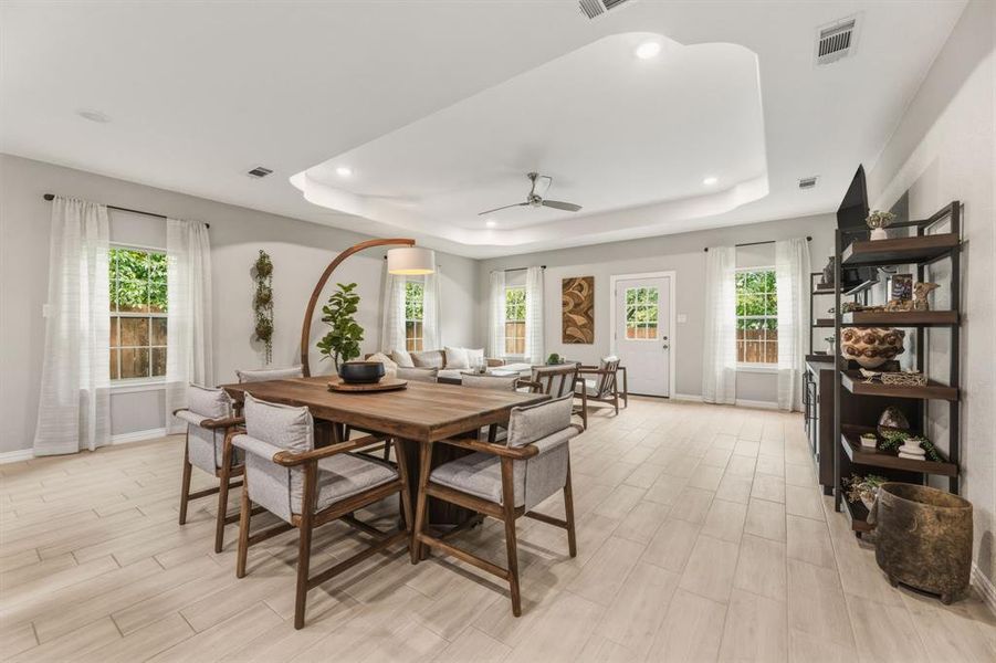 Furnished interior view inside a new home in , Fort Worth (Image 7).