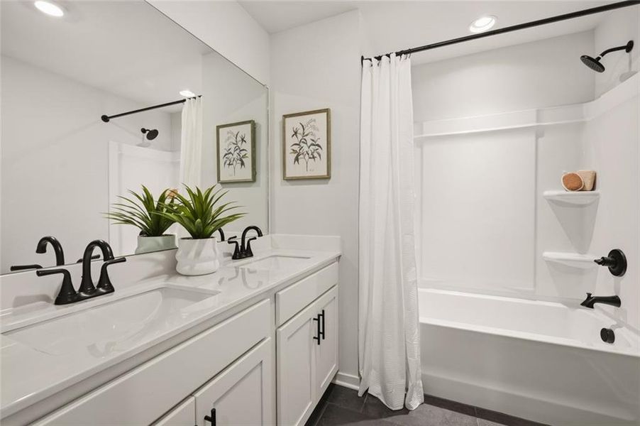 Furnished interior view inside a new home in Millstone at Mundy Mill, Gainesville (Image 18).
