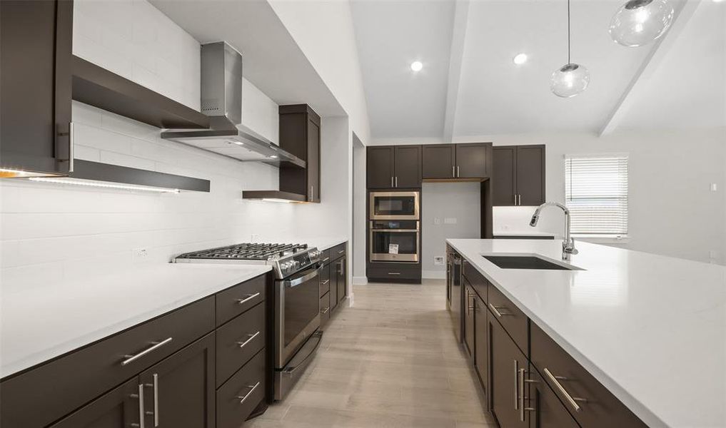 Stunning kitchen with open shelving