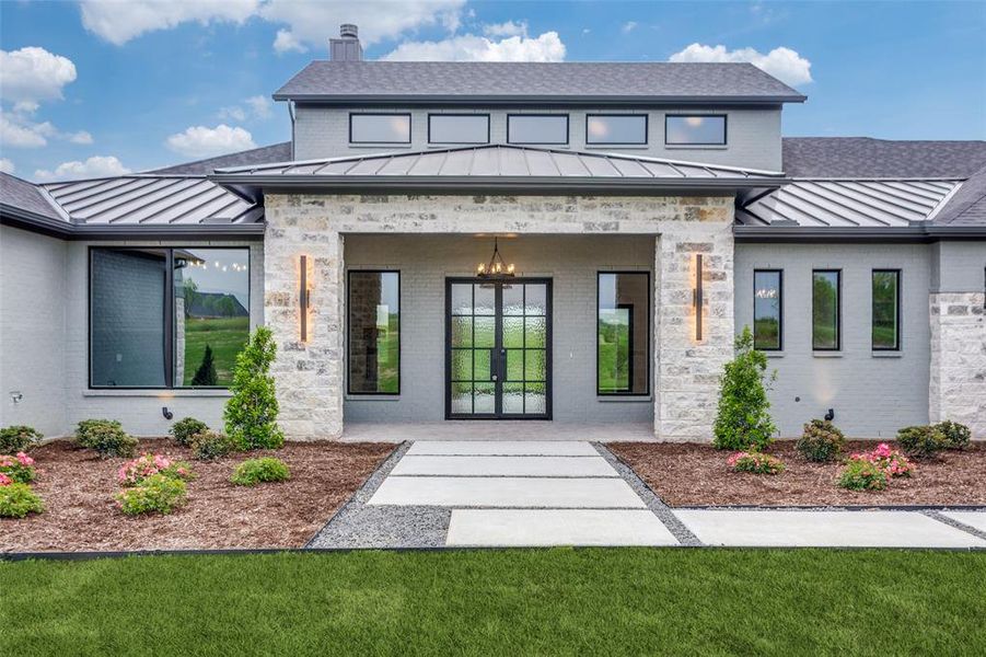 Exterior details and patio area of a home in , Aledo (Image 3). Exterior details and patio area of a home in , Aledo (Image 3).