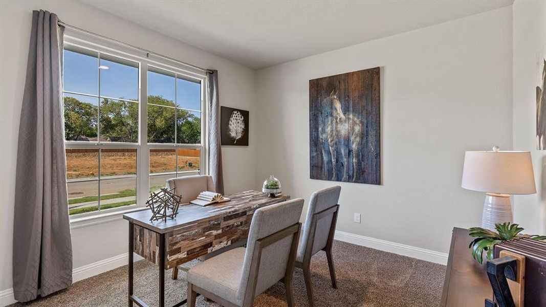 Furnished interior view inside a new home in Eagle Creek, Denton (Image 22).