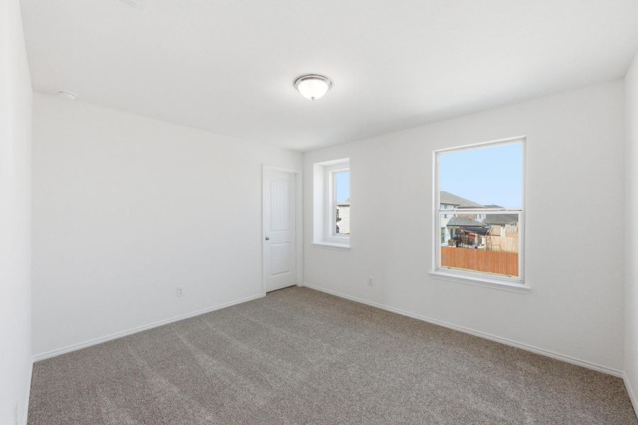Spacious, unfurnished interior of a new home in Salerno - Heritage Collection, Round Rock (Image 17). Spacious, unfurnished interior of a new home in Salerno - Heritage Collection, Round Rock (Image 17).
