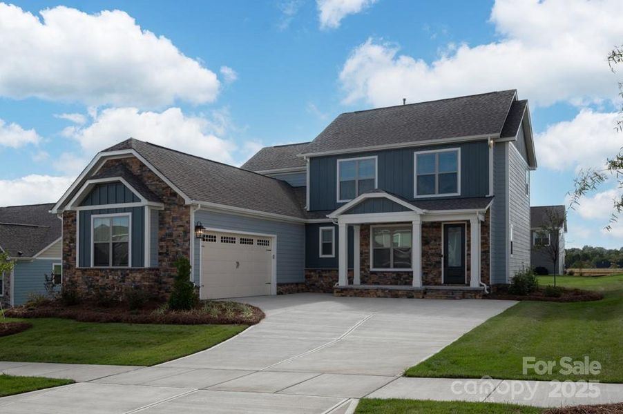 Front exterior of a new home in , Rock Hill, SC, highlighting curb appeal (Image 23). Front exterior of a new home in , Rock Hill, SC, highlighting curb appeal (Image 23).