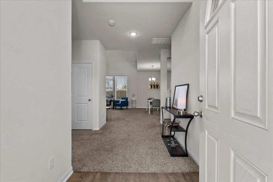 Furnished interior view inside a new home in Mecom Way, Hitchcock (Image 17). Furnished interior view inside a new home in Mecom Way, Hitchcock (Image 17).