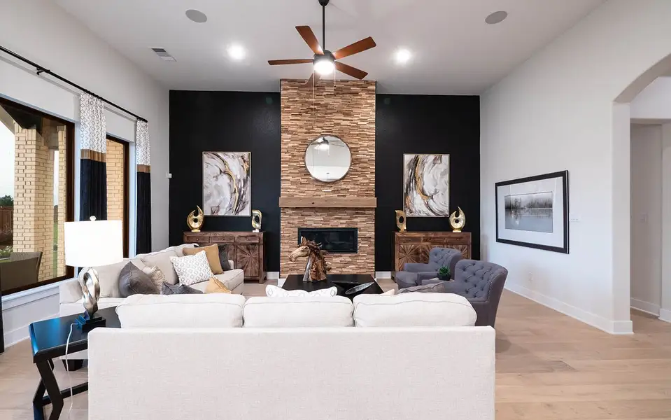 Furnished interior view inside a new home in Marvida, Cypress (Image 6).