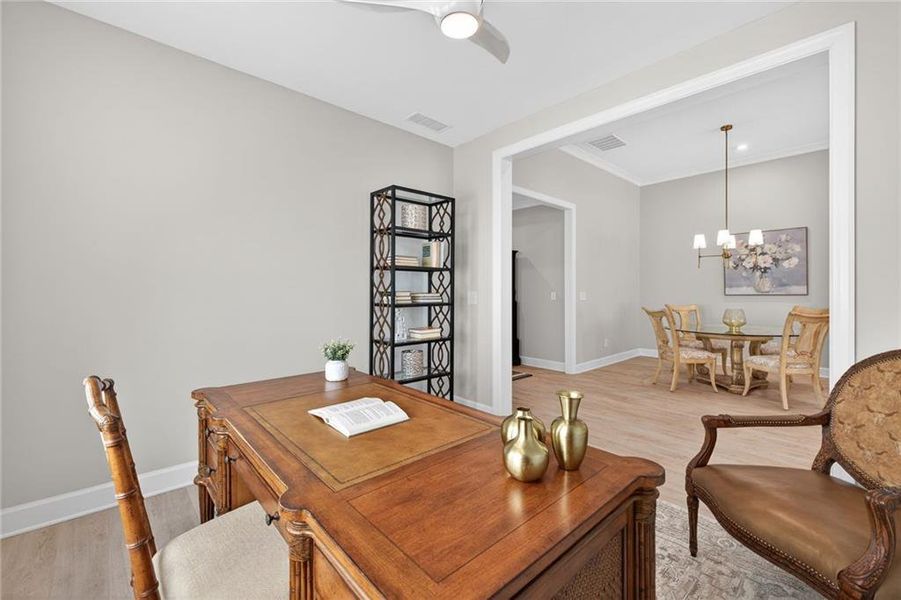 Furnished interior view inside a new home in , Hoschton (Image 34).