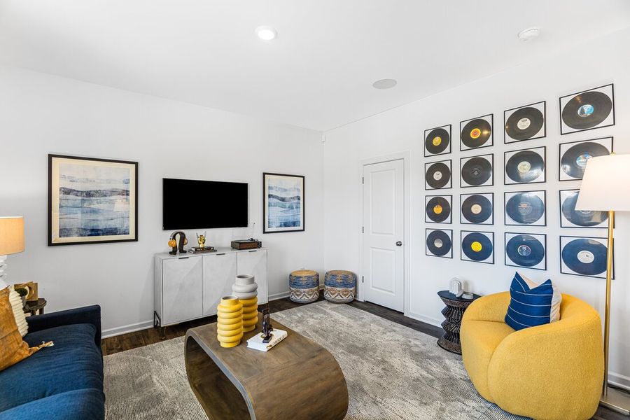 Representative furnished interior of a home built from the Cobblestone by Taylor Morrison in Silverstone Townes, Knightdale (Image 3).