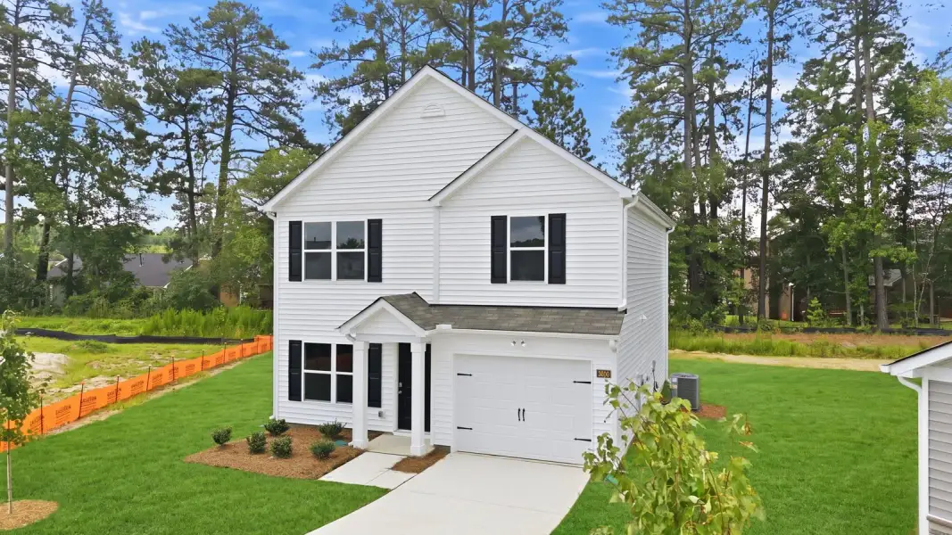 Front exterior of a new home in Jetstream Park, Wilson, NC, highlighting curb appeal (Image 18).