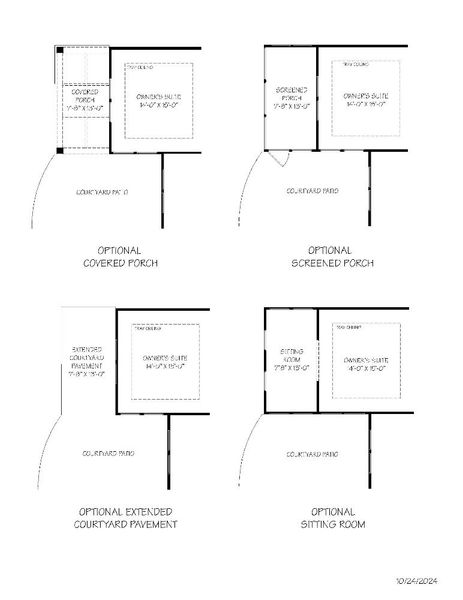2D floor plan layout of this home in The Courtyards on Robinson Church, Harrisburg, NC (Image 5).