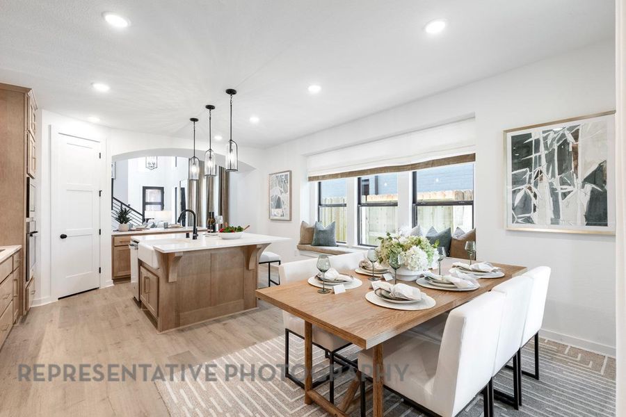 Furnished interior view inside a new home in Santa Rita Ranch: 40-45ft. lots, Liberty Hill (Image 24).