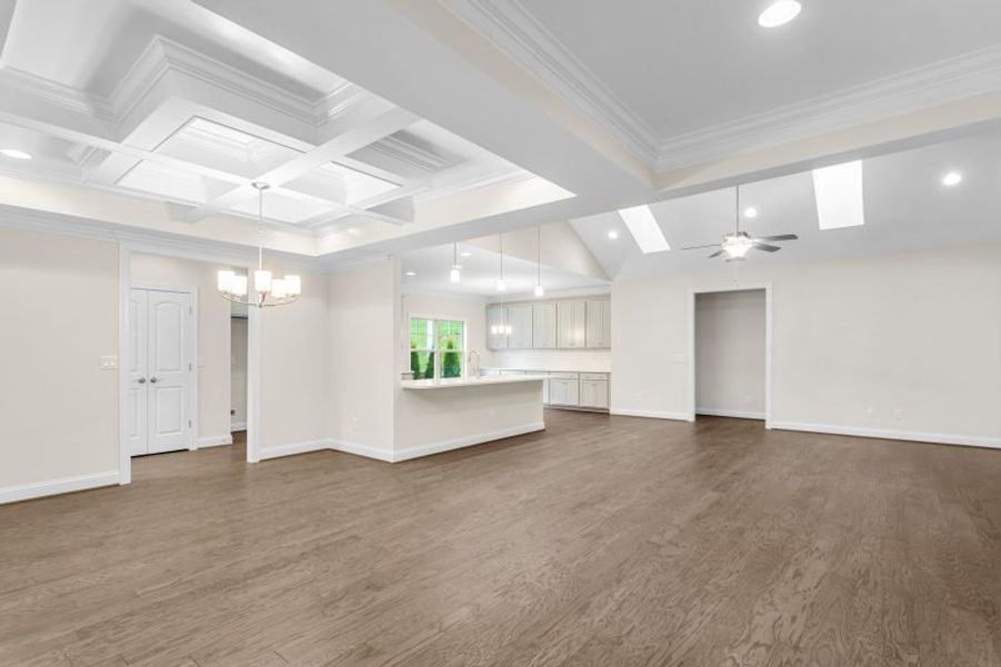 Representative unfurnished interior of a home built from the Ellington by Keystone Homes NC in Weybridge, Burlington (Image 25). Representative unfurnished interior of a home built from the Ellington by Keystone Homes NC in Weybridge, Burlington (Image 25).