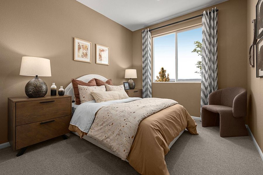 Representative furnished interior of a home built from the 1543 Modeled by KB Home in Legato, Commerce City (Image 14).