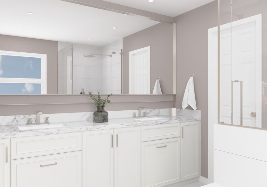 Representative furnished interior of a home built from the Saguaro by Beazer Homes in Sanctuary, Phoenix (Image 9).