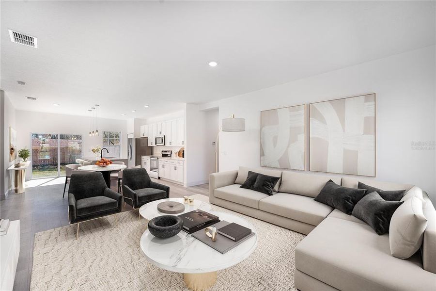 Furnished interior view inside a new home in , Citrus Springs (Image 7). Furnished interior view inside a new home in , Citrus Springs (Image 7).