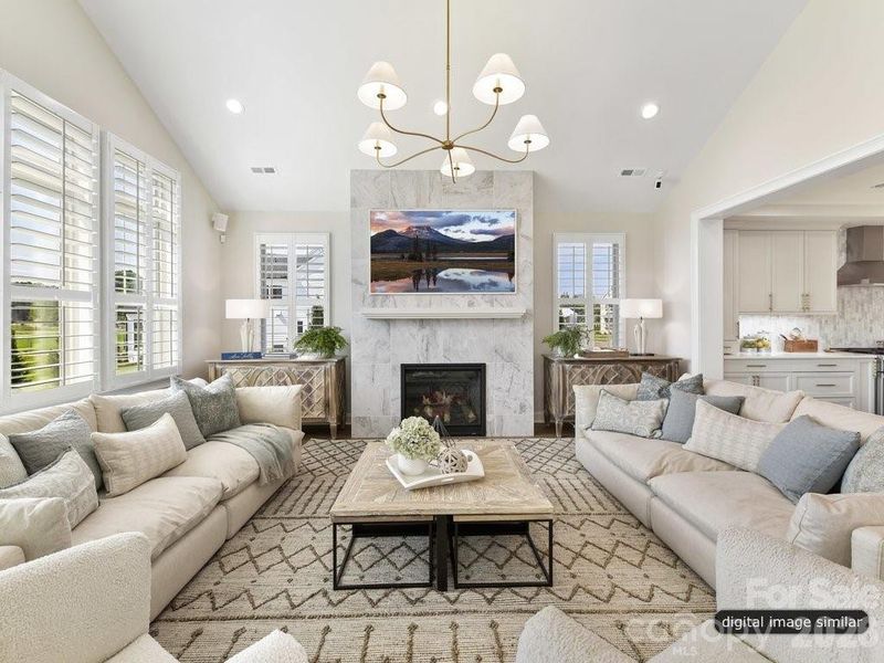 Furnished interior view inside a new home in , Charlotte (Image 25). Furnished interior view inside a new home in , Charlotte (Image 25).