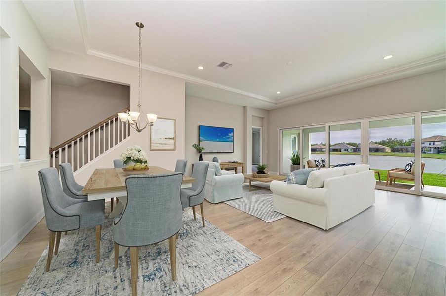 Furnished interior view inside a new home in Hawkstone, Lithia (Image 11).