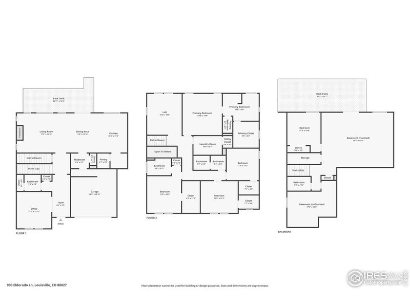 2D floor plan layout of this home in , Louisville, CO (Image 4).