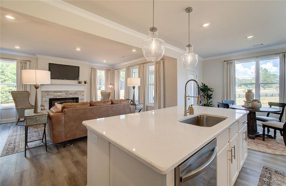 Furnished interior view inside a new home in Crofton Place Enclave, Snellville (Image 25).