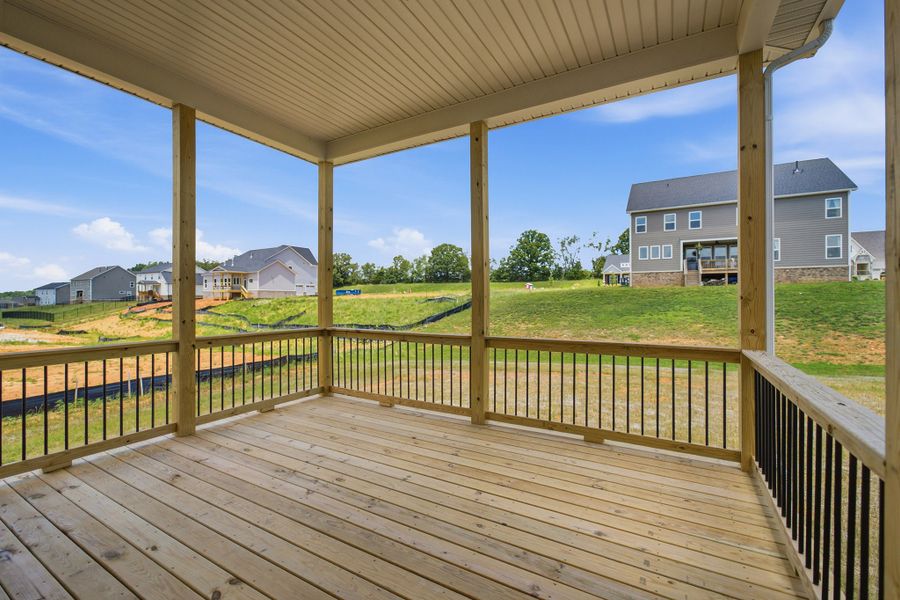 Exterior details and patio area of a home in Aden Woods, Fairview (Image 4).