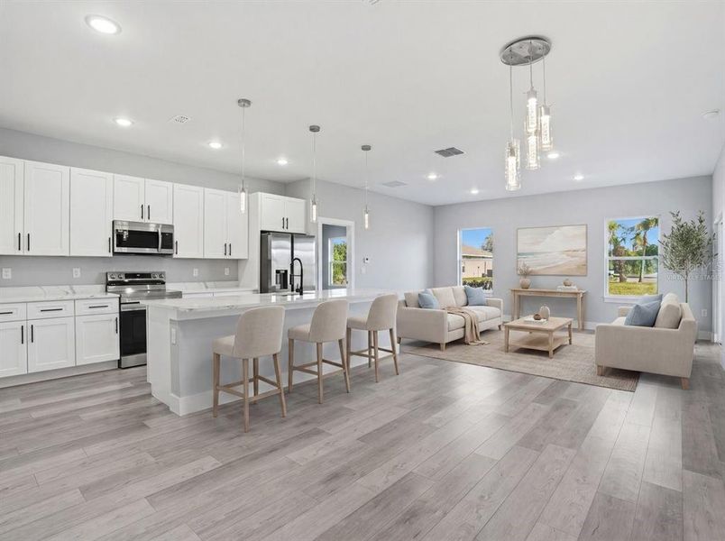 Furnished interior view inside a new home in , Port Charlotte (Image 7).