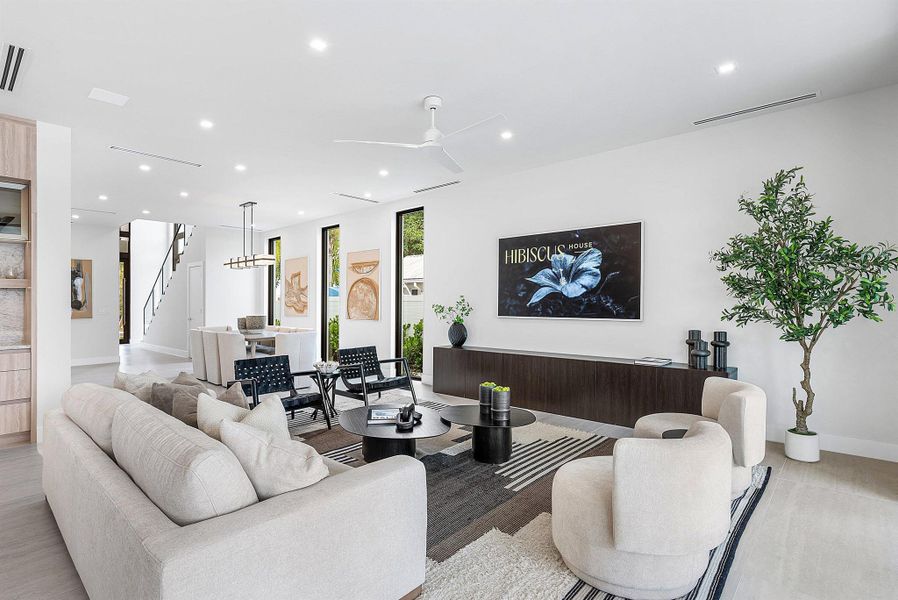 Furnished interior view inside a new home in , Delray Beach (Image 23).
