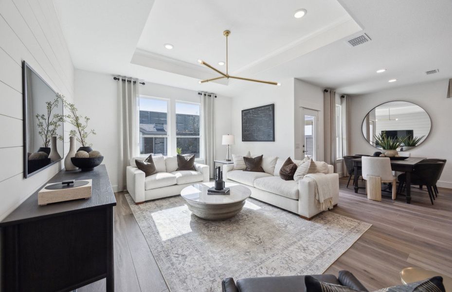 Furnished interior view inside a new home in Treeline, Justin (Image 2).