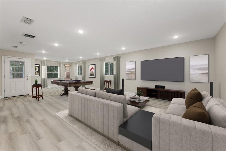 Furnished interior view inside a new home in , Deland (Image 8).