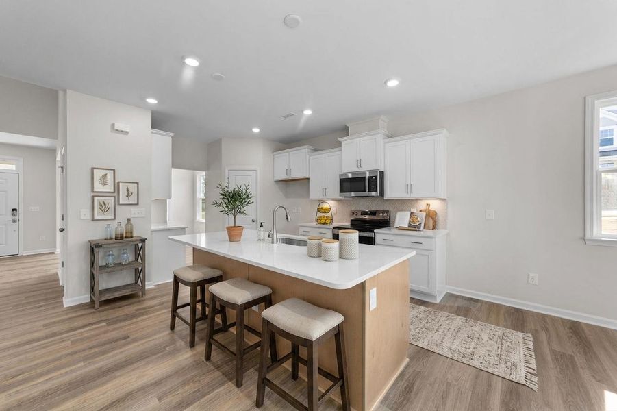 Furnished interior view inside a new home in Neill's Pointe, Angier (Image 7).