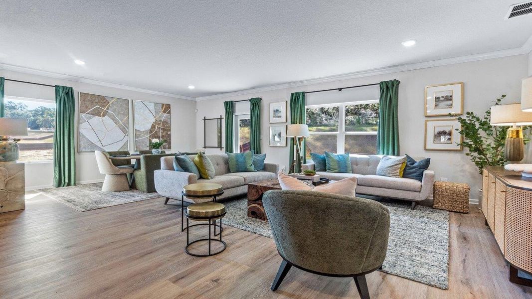 Furnished interior view inside a new home in Olson Ridge, Tallahassee (Image 5).