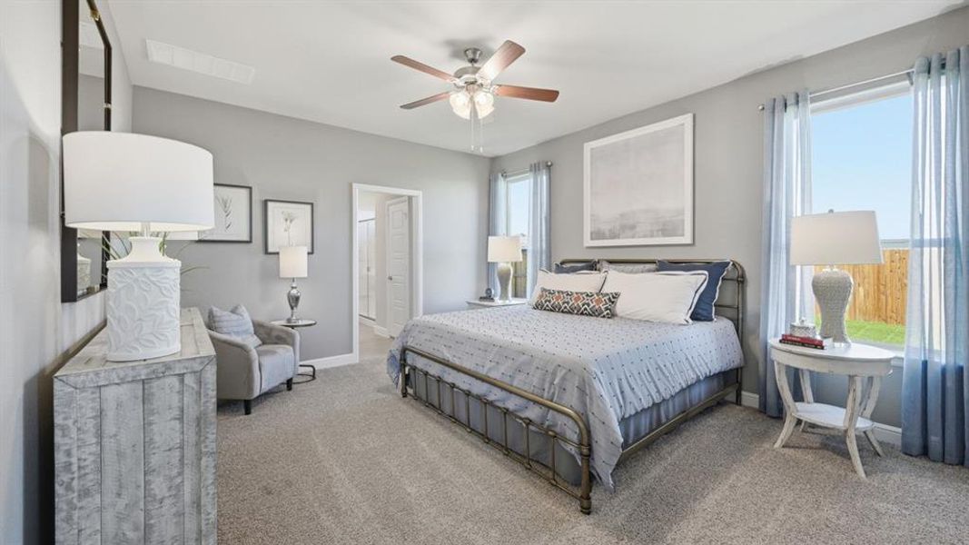 Furnished interior view inside a new home in Eagle Creek, Denton (Image 9).