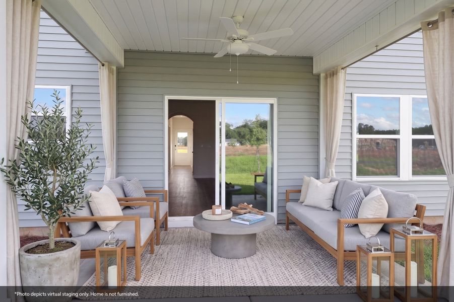 Exterior details and patio area of a home in Garden Grove, Conway (Image 28).