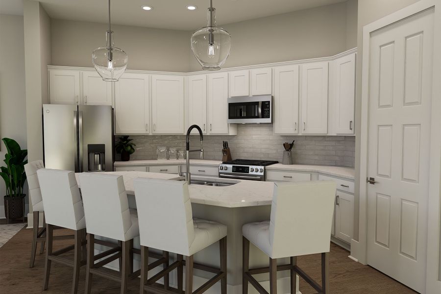 Representative furnished interior of a home built from the The Fable by David Weekley Homes in Reserve at Park Row, Houston (Image 3).
