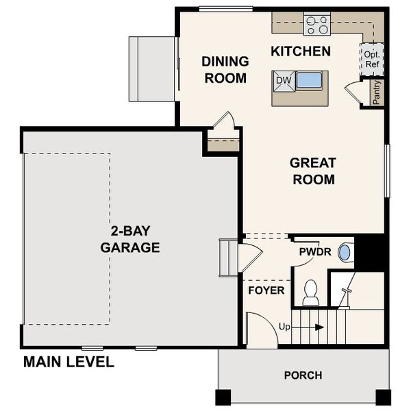 2D floor plan layout of this home in The Contemporary Collection at Windler, Aurora, CO (Image 2). 2D floor plan layout of this home in The Contemporary Collection at Windler, Aurora, CO (Image 2).