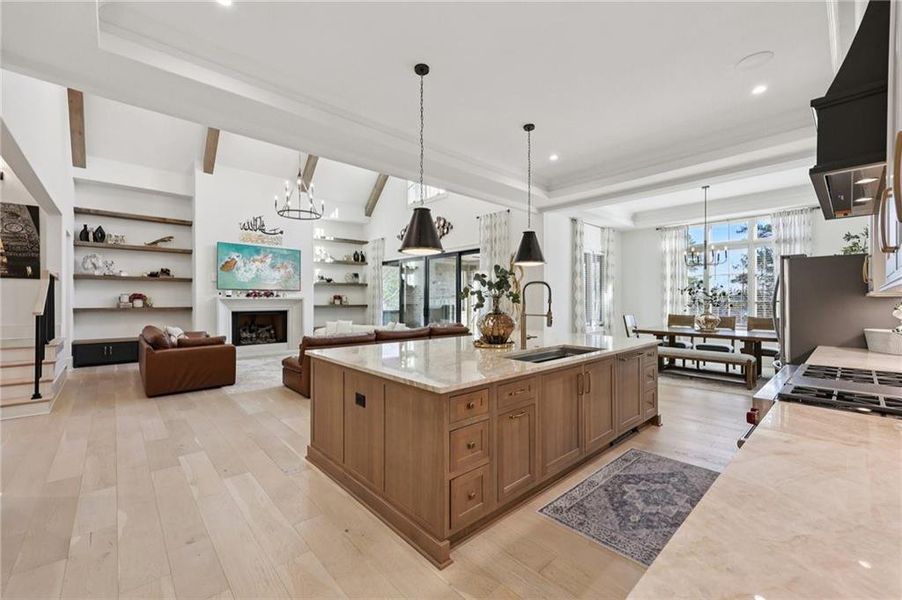 Furnished interior view inside a new home in , Suwanee (Image 61).