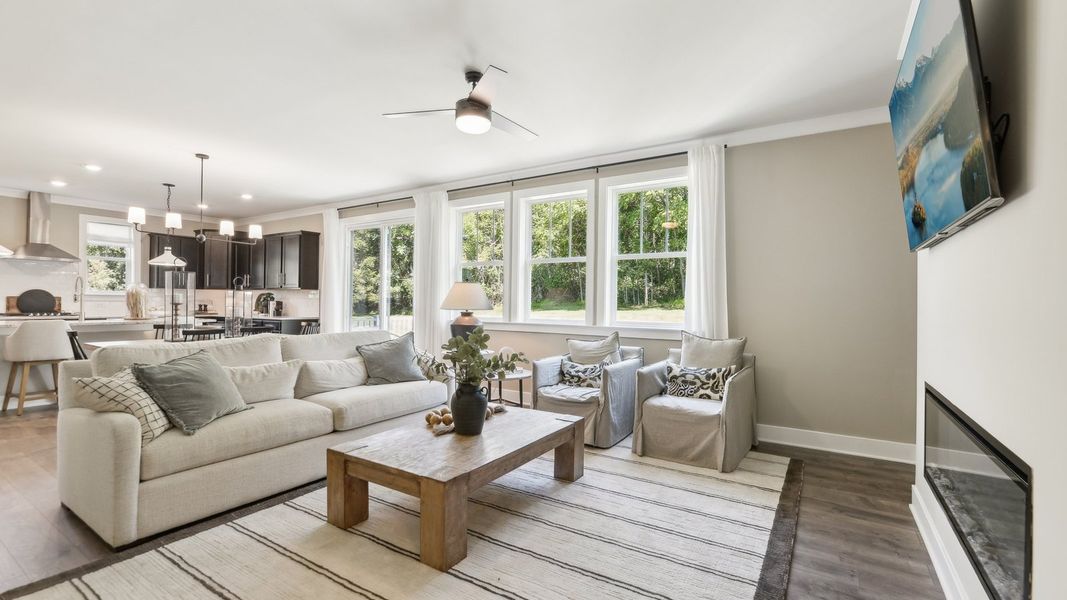 Representative furnished interior of a home built from the Jamestown by D.R. Horton in Fountain View, Ormond Beach (Image 7).