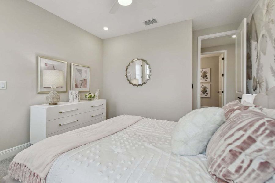 Representative furnished interior of a home built from the Sebastian by William Ryan Homes in Tamarack at Two Rivers, Zephyrhills (Image 26).