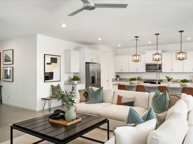 Living Room in Bailey Floorplan at Bella Vista Trails